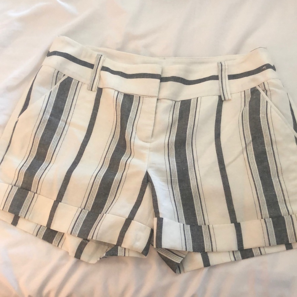 Express Linen blend midi shorts